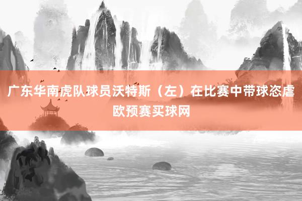 广东华南虎队球员沃特斯（左）在比赛中带球恣虐欧预赛买球网