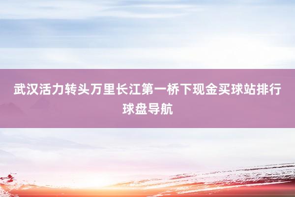 武汉活力转头　　万里长江第一桥下现金买球站排行球盘导航