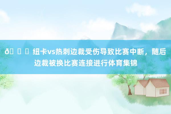 😅纽卡vs热刺边裁受伤导致比赛中断，随后边裁被换比赛连接进行体育集锦