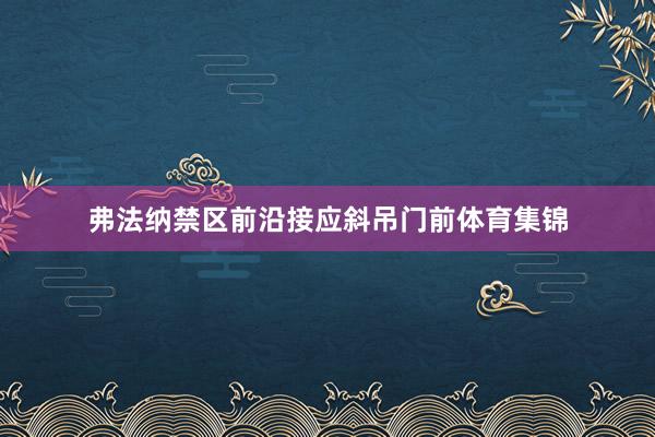 弗法纳禁区前沿接应斜吊门前体育集锦