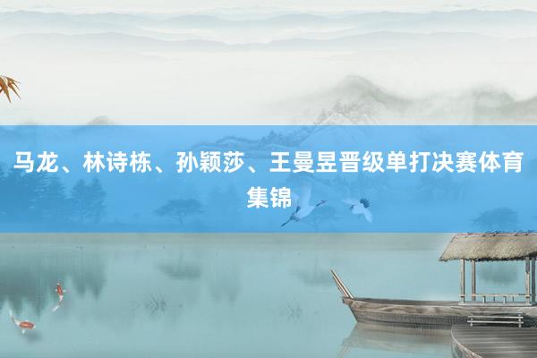 马龙、林诗栋、孙颖莎、王曼昱晋级单打决赛体育集锦