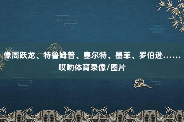 像周跃龙、特鲁姆普、塞尔特、墨菲、罗伯逊……哎哟体育录像/图片